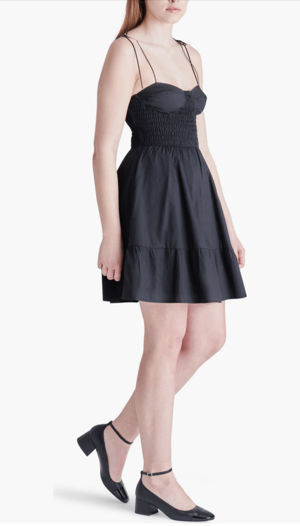 Steve Madden - Sally Smocked Cotton Poplin Minidress - Image 2